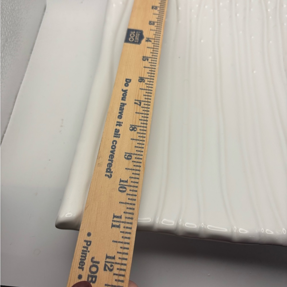White Asparagus Ceramic Tray/Plate - Picture 6 of 10